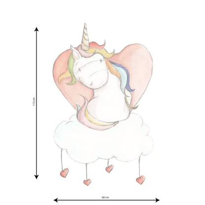 Vinilo Decorativo Infantil UNICORN LOVE - Sueños de Cigueña 