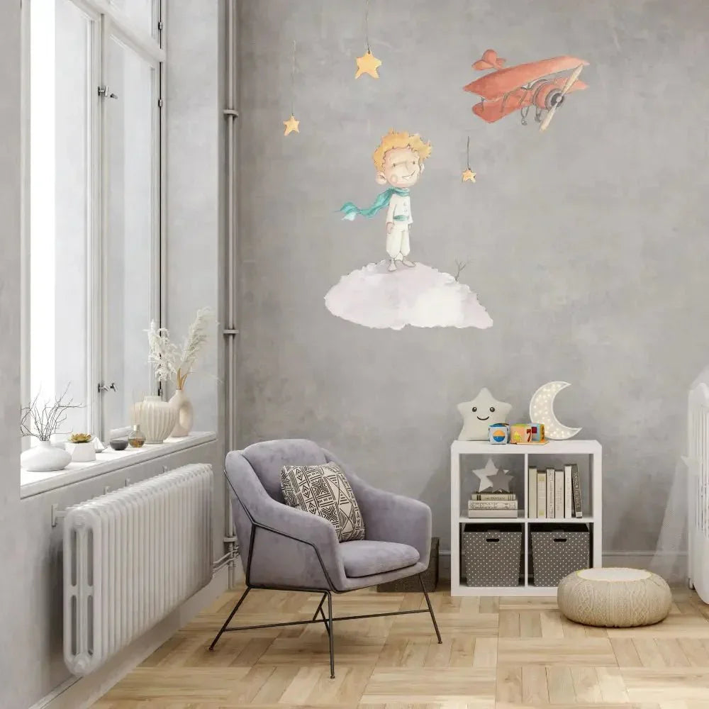 Vinilo Decorativo Little Prince para Decoración Infantil - Sueños de Cigueña 