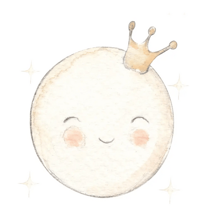 Vinilo Infantil Luna "Small" MOON 70x70cm - Sueños de Cigueña 