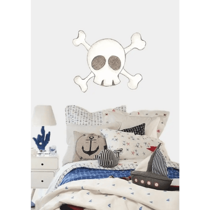 Vinilo Infantil "Small" SKULL 80x94cm - Sueños de Cigueña 