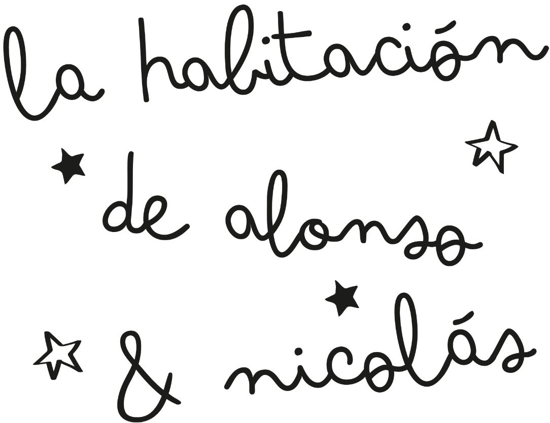 Vinilo Personalizado "La habitación de..." - Sueños de Cigueña 