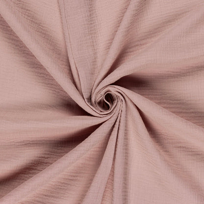Trenza protectora para cuna y cama artesanal MUSELINA ROSA 200cm