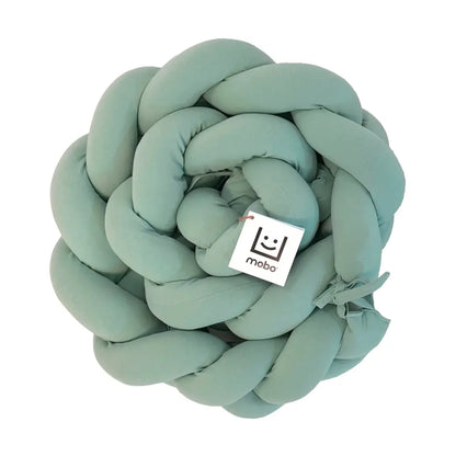 Trenza Protector de Cuna 180cm MENTA - Sueños de Cigueña 