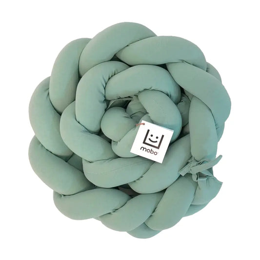 Trenza Protector de Cuna 180cm MENTA - Sueños de Cigueña 