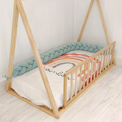 Trenza Protector de Cuna 180cm MENTA - Sueños de Cigueña 