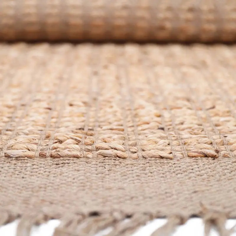 VIGGO tapis jute naturel structure - Sueños de Cigueña