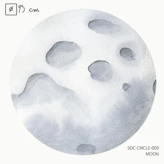 Vinilo Circle Ø95cm "MOON" - Sueños de Cigueña 