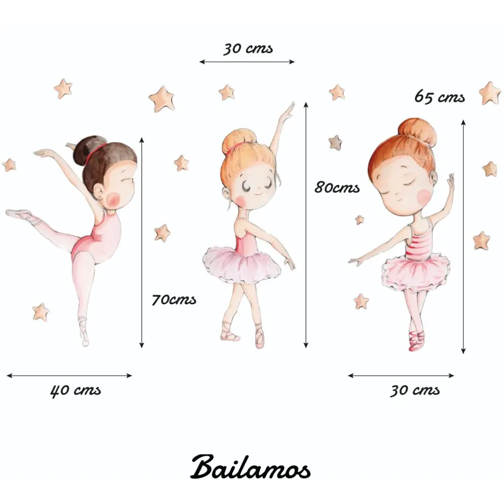 Vinilo Decorativo Infantil BAILAMOS - Sueños de Cigueña