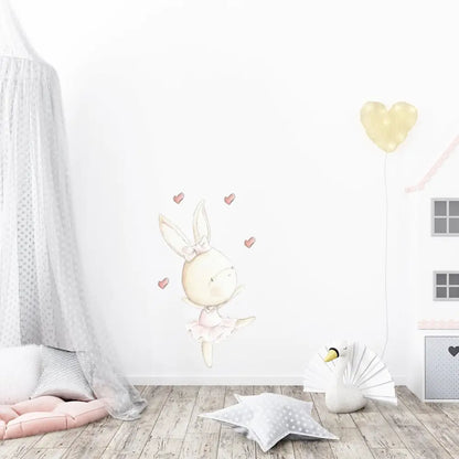 Vinilo Decorativo Infantil DANCE RABBIT 01 - Sueños de Cigueña