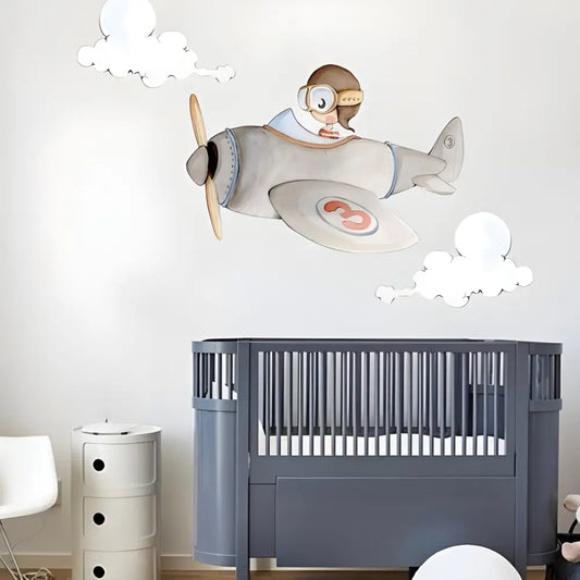 Decorativo Infantil CUCO AVIADOR - Sueños de Cigueña