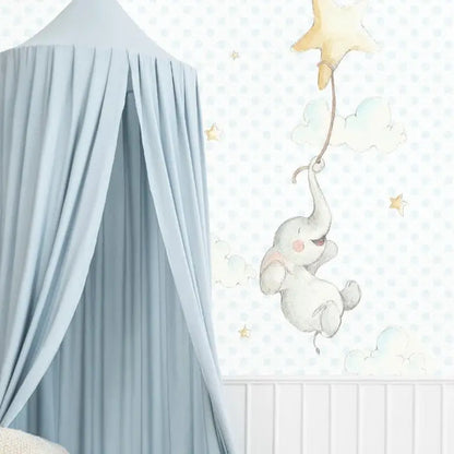 Vinilo Decorativo Infantil ELEFANTITO FELIZ - Sueños de Cigueña