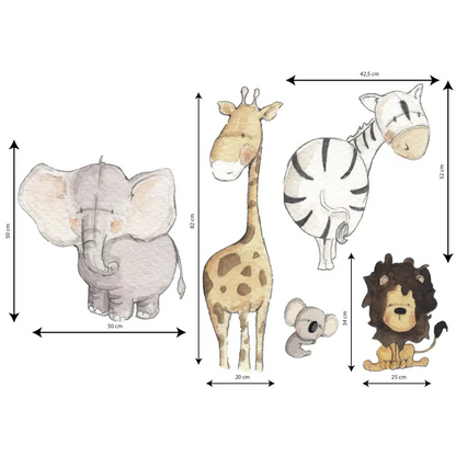 Vinilo Decorativo Infantil MADAGASCAR - Sueños de Cigueña