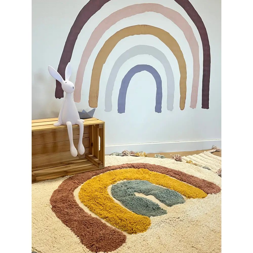 Vinilo de Tela Infantil RAINBOW MULTI - SUEÑOS DE CIGUEÑA - Sueños de Cigueña 