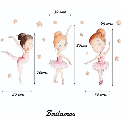 Vinilo Decorativo Infantil BAILAMOS - Sueños de Cigueña