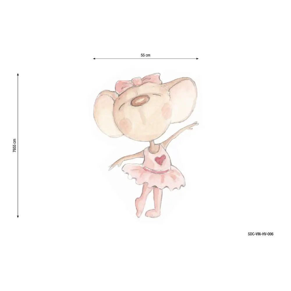 Vinilo Decorativo Infantil BAILANDO CON MARIPOSAS - Sueños de Cigueña