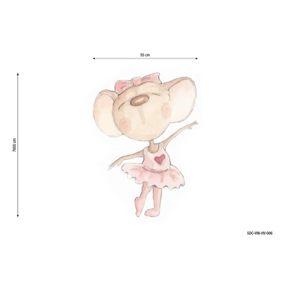 Vinilo Decorativo Infantil BAILANDO CON MARIPOSAS - Sueños de Cigueña