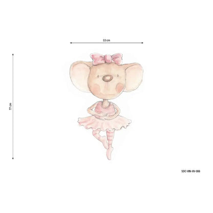 Vinilo Decorativo Infantil BAILANDO CON MARIPOSAS - Sueños de Cigueña