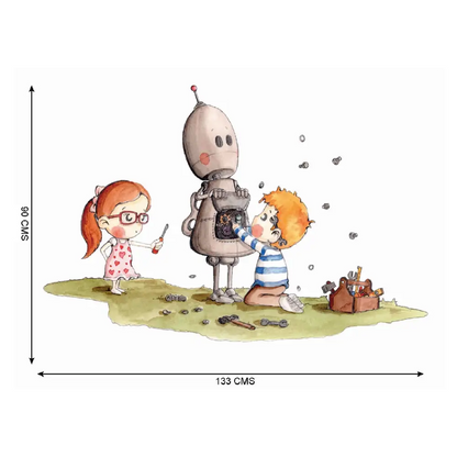 Vinilo Decorativo Infantil BOTTY EL ROBOT - Sueños de Cigueña