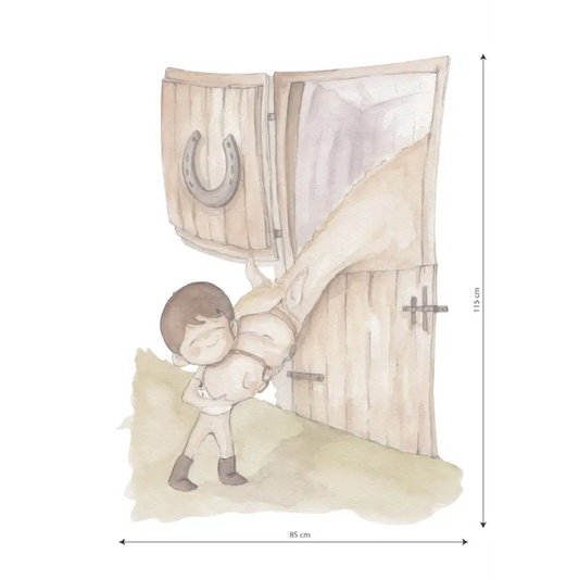 Vinilo Decorativo Infantil LOVE HORSE BOY - Sueños de Cigueña