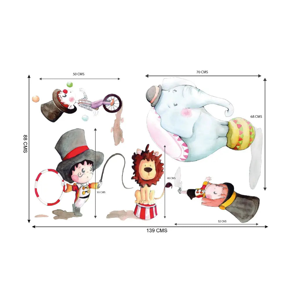 Vinilo Decorativo Infantil CIRCUS XL - Sueños de Cigueña