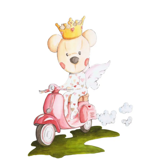 Vinilo Decorativo Infantil CLOE VESPA - Sueños de Cigueña