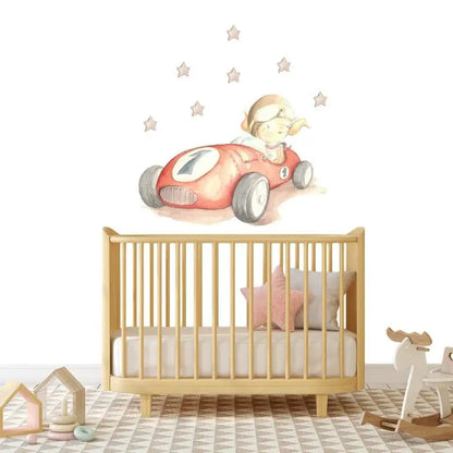 Vinilo Decorativo Infantil FAST CAR - Sueños de Cigueña