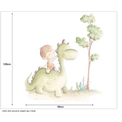 Vinilo Decorativo Infantil LINO & DINO - Sueños de Cigueña