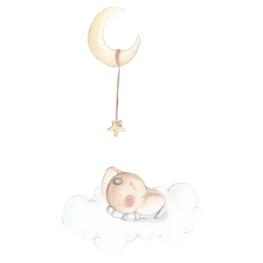 Vinilo Decorativo Infantil DULCES SUEÑOS NIÑO - Sueños de Cigueña