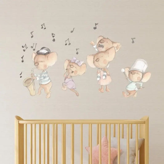 Vinilo Decorativo Infantil FAMILIA DE RATITAS - Sueños de Cigueña