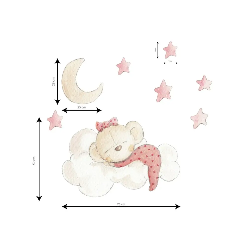 Vinilo Decorativo Infantil IN THE CLOUD - Sueños de Cigueña