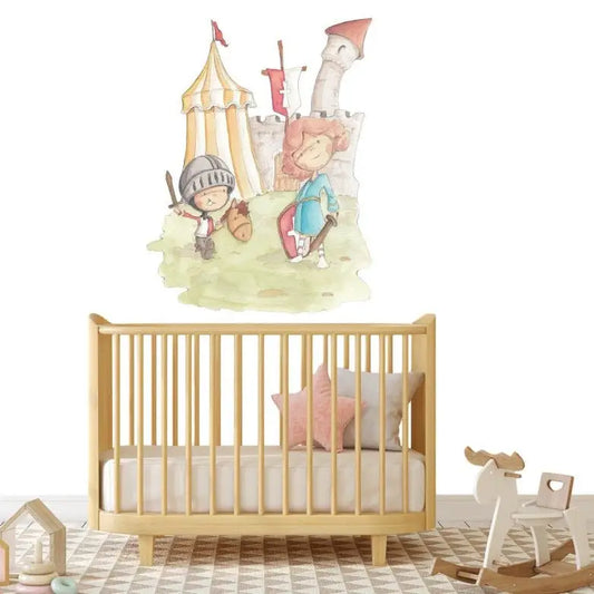 Vinilo Decorativo Infantil KNIGHT - Sueños de Cigueña