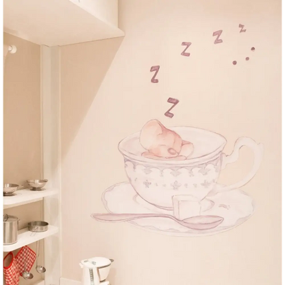 Vinilo Decorativo Infantil LA TACITA DE TE - Sueños de Cigueña