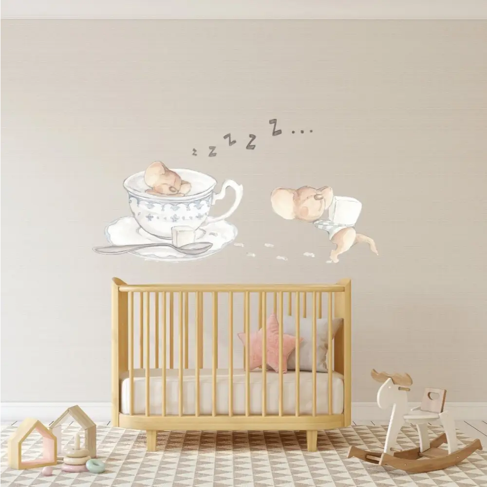 Vinilo Decorativo Infantil LA TACITA DE TE - Sueños de Cigueña