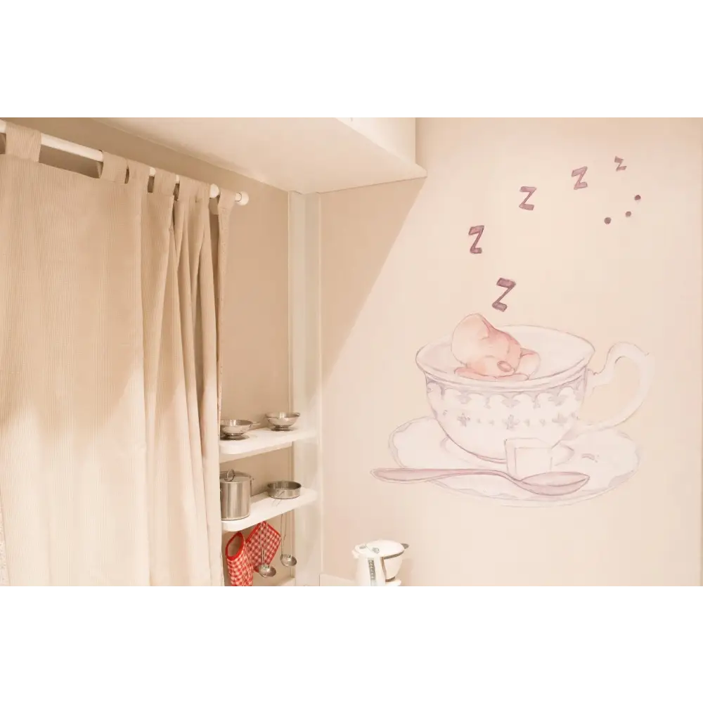 Vinilo Decorativo Infantil LA TACITA DE TE - Sueños de Cigueña