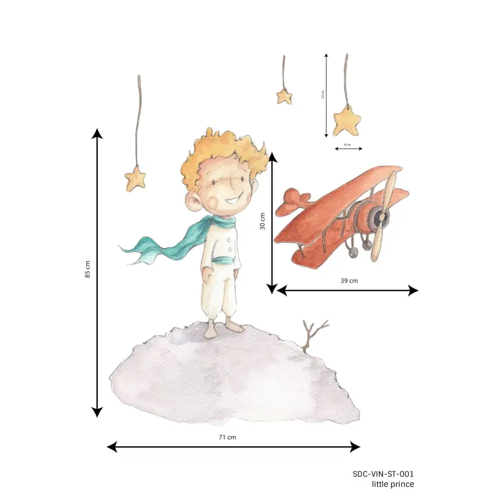 Vinilo Decorativo Infantil LITTLE PRINCE - Sueños de Cigueña