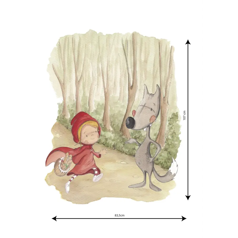 Vinilo Decorativo Infantil THE WOLF - Sueños de Cigueña