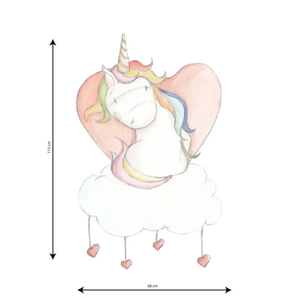 Vinilo Decorativo Infantil UNICORN LOVE - Sueños de Cigueña