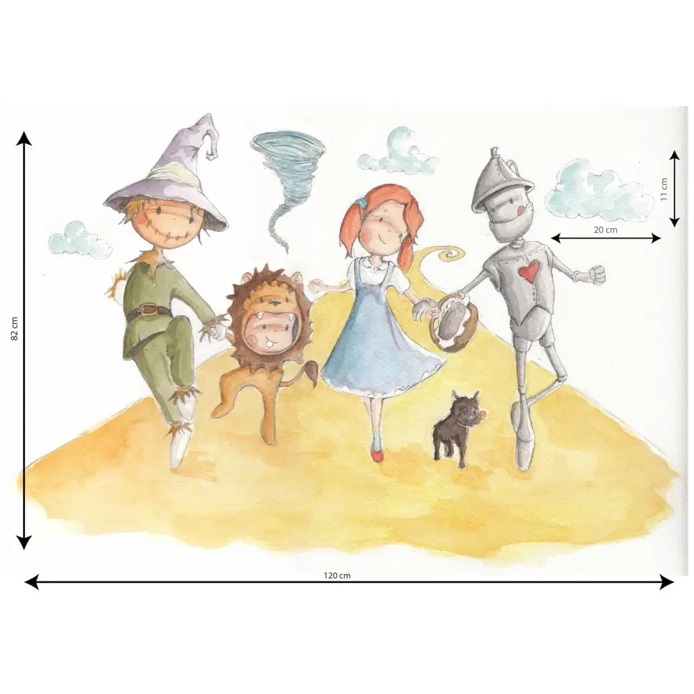 Vinilo Decorativo Infantil WIZARD OF OZ - Sueños de Cigueña