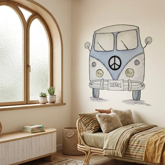 VINILO DECORATIVO -  VAN AZUL