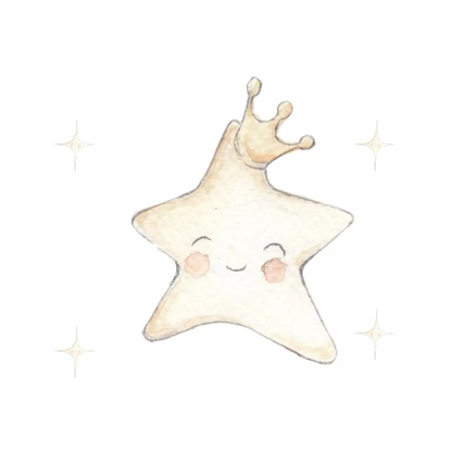 Vinilo Infantil "Small" STAR 80x80cm - Sueños de Cigueña 
