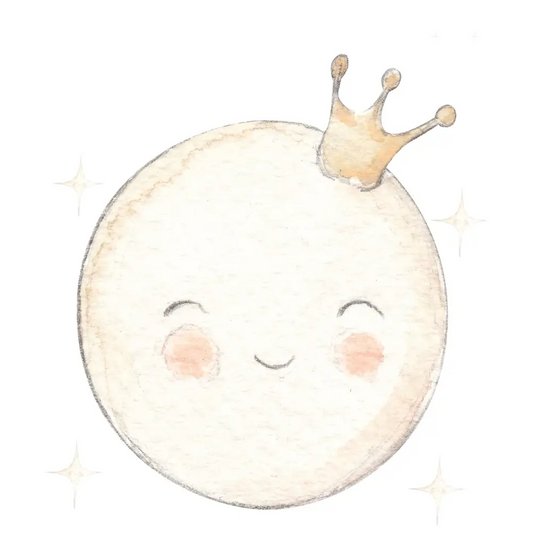 Vinilo Infantil "Small" MOON 70x70cm - Sueños de Cigueña 