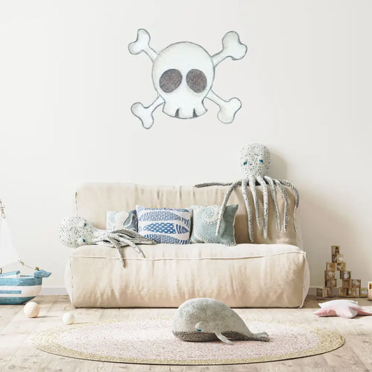 Vinilo Infantil "Small" SKULL 80x94cm - Sueños de Cigueña 