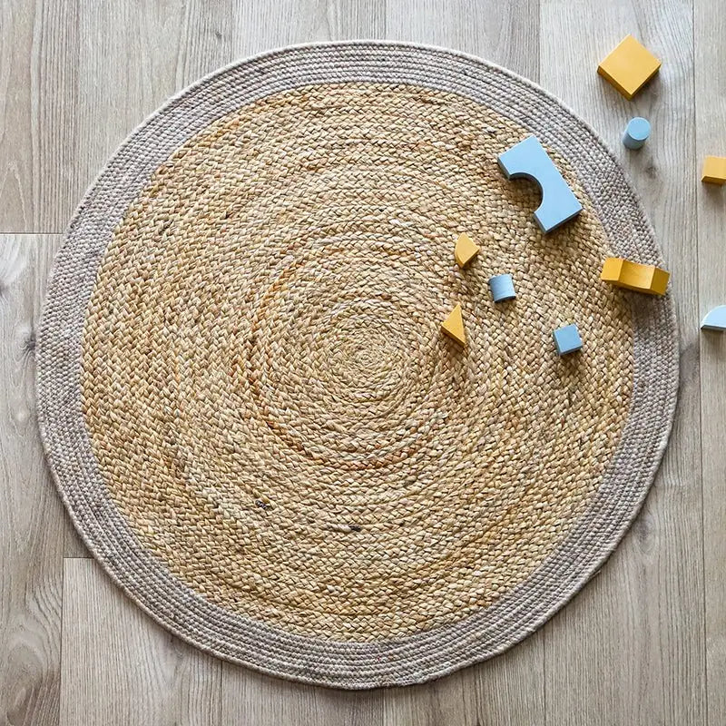 YHUKI TAUPE S tapis jute & laine - Sueños de Cigueña