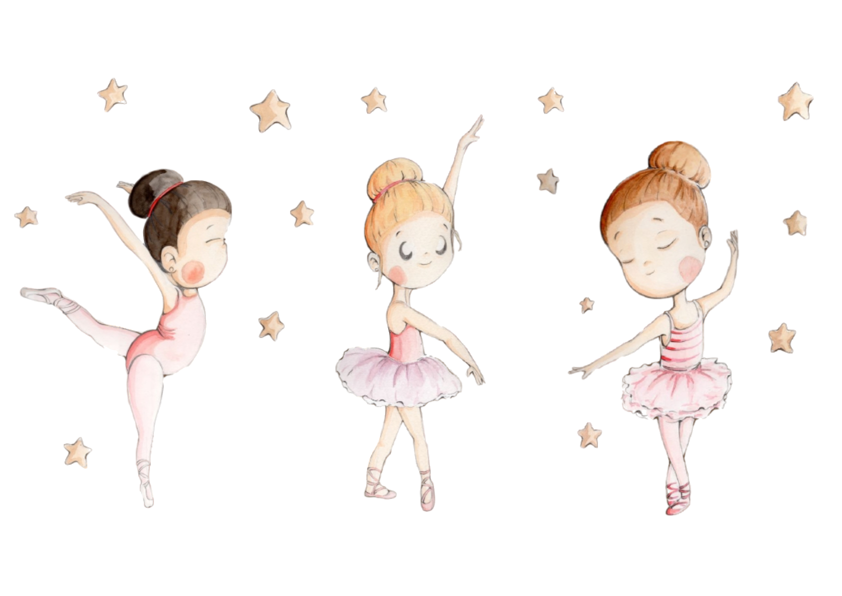 Vinilo decorativo infantil Bailarinas Ballet