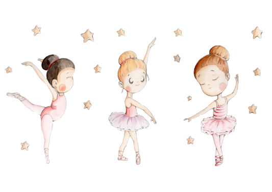 Vinilo decorativo infantil Bailarinas Ballet